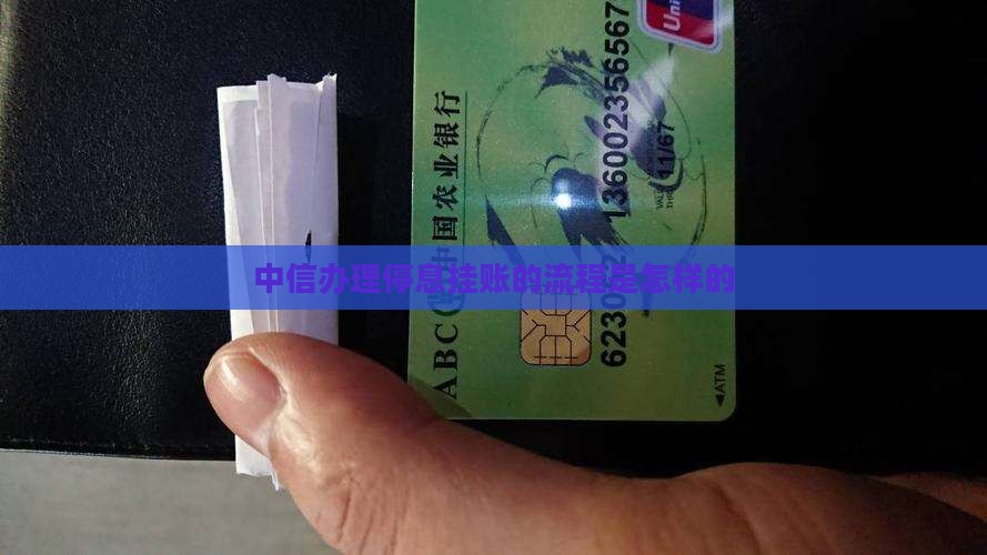 中信办理停息挂账的流程是怎样的