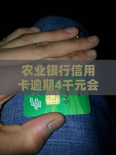 农业银行欠款4千元会被起诉吗