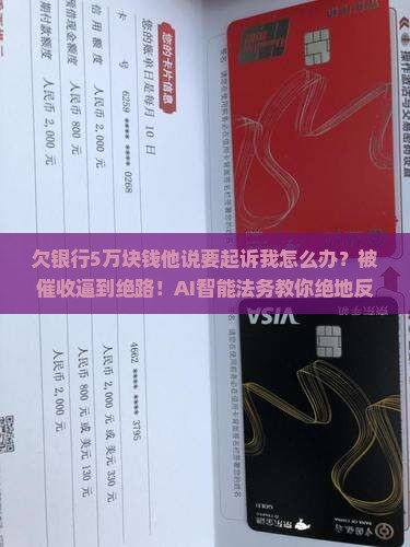 欠银行5万块钱他说要起诉我怎么办
