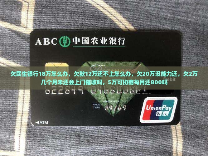 欠民生银行18万怎么办 欠民生银行18万怎么办