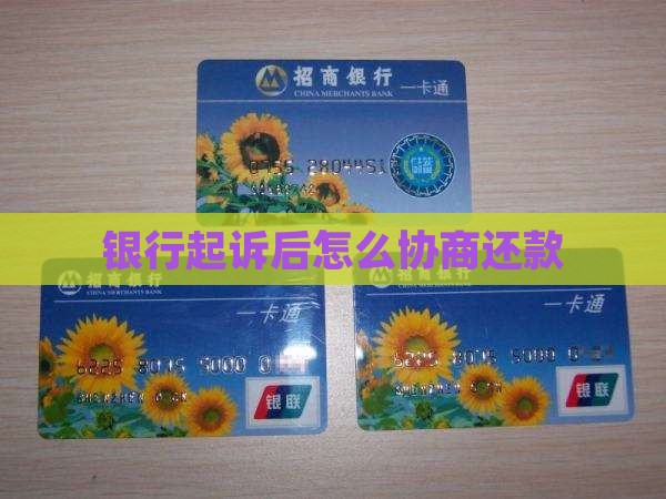 银行起诉后还款协商方式介绍