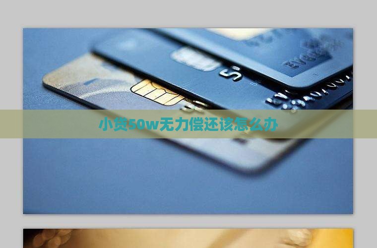 小贷50w无力偿还该怎么办