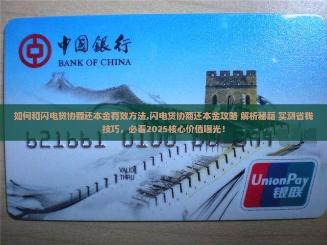 如何和闪电贷协商还本金有效方法