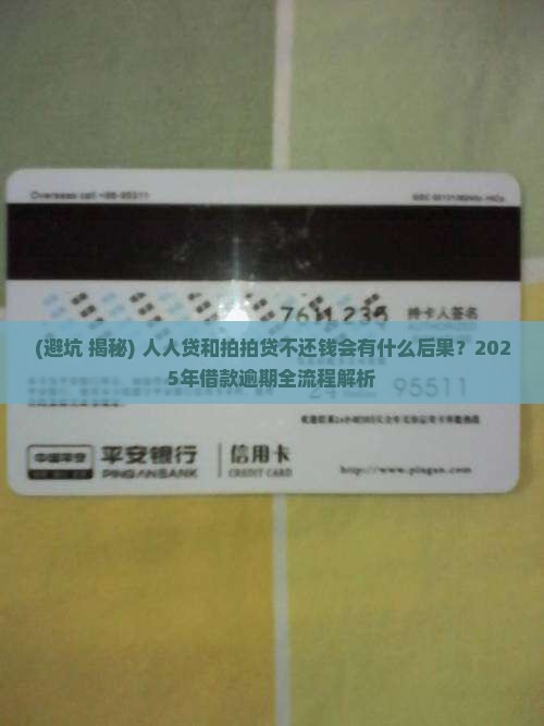 人人贷和拍拍贷不还会有什么后果