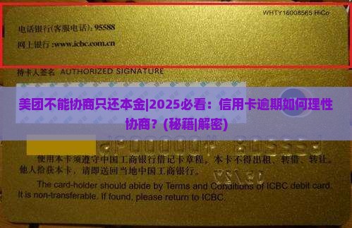 美团不能协商只还本金