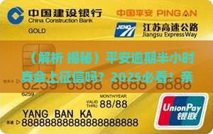 平安逾期半个小时上征信吗