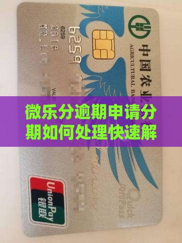 微乐分逾期申请分期