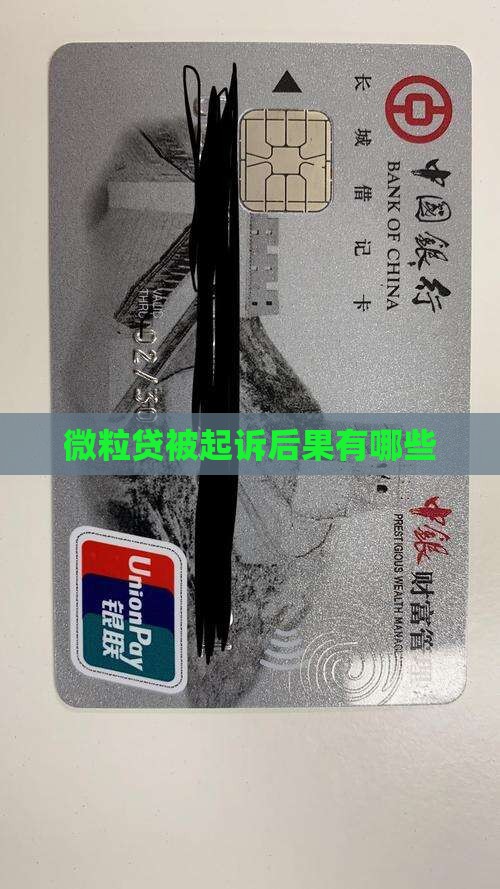 微粒贷被起诉后果有哪些