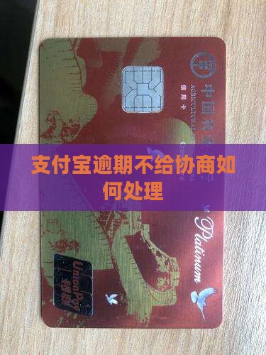 支付宝逾期不给协商如何处理