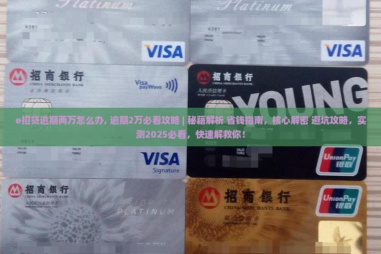 e招贷逾期两万怎么办