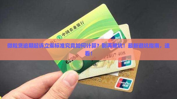 微粒贷逾期起诉立案标准该如何计算