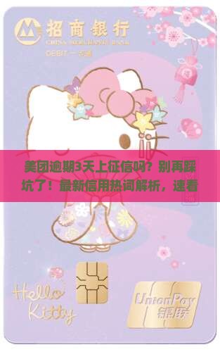美团逾期3天上征信不