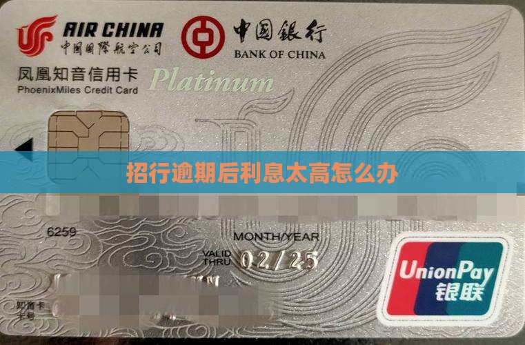 招行逾期后利息太高怎么办