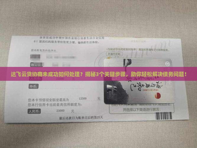 达飞云贷协商未成功如何处理