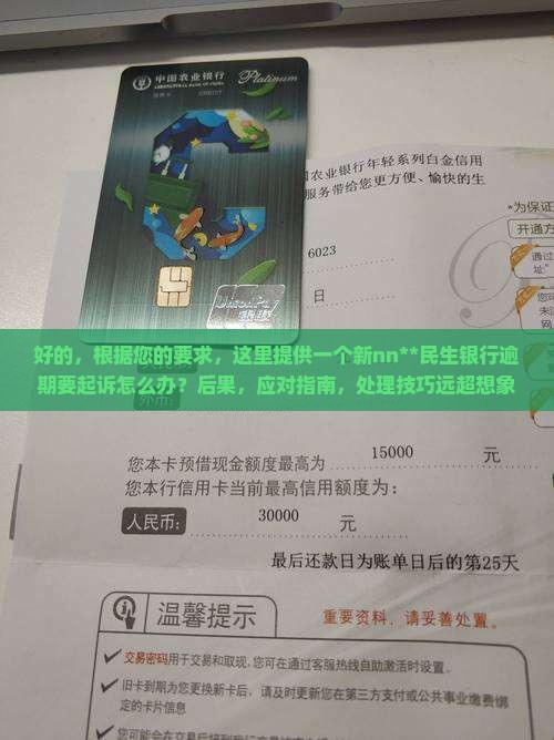 民生银行逾期要起诉怎么办理