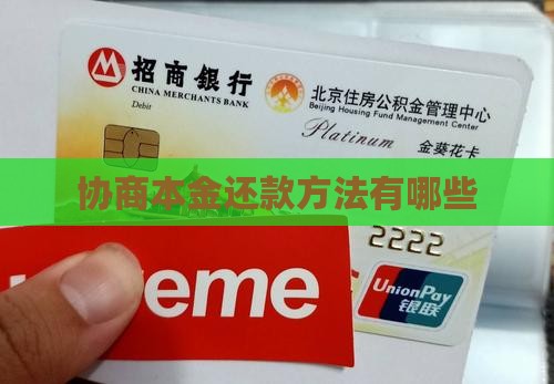 协商本金还款方法有哪些