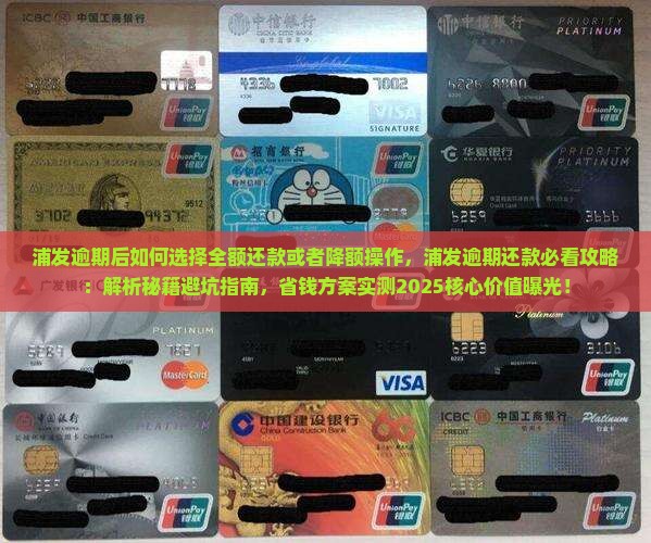 浦发逾期后如何选择全额还款或者降额操作
