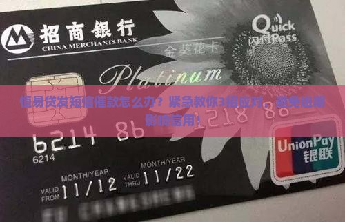 恒易贷发短信催款怎么办