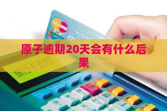 原子贷逾期20天会有什么后果