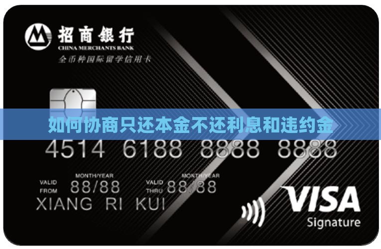 如何协商只还本金不还利息