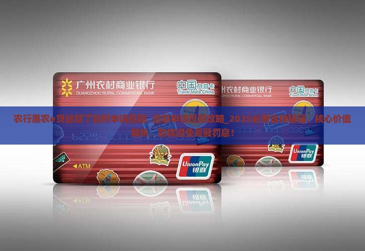 农行惠农e贷逾期了如何申请延期