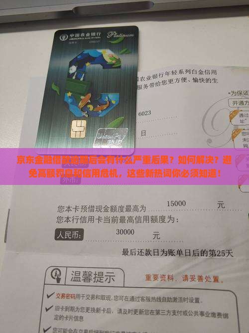 京东金融借款逾期后的后果和处理方式