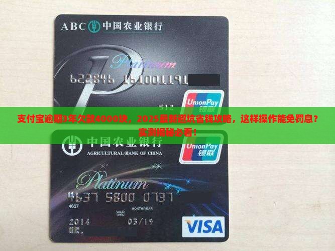 支付宝逾期3年欠款4000块怎么办