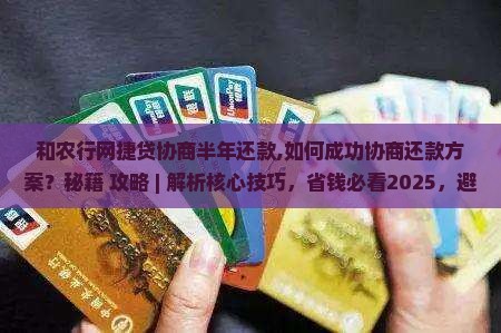 和农行网捷贷协商半年还款