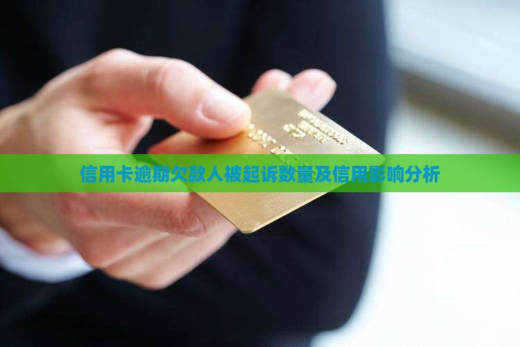 信用卡欠款人被起诉的数量有多少