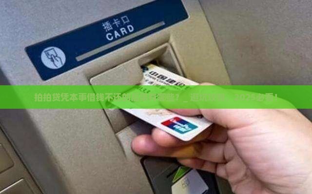 拍拍贷凭本事借钱不还的后果有哪些
