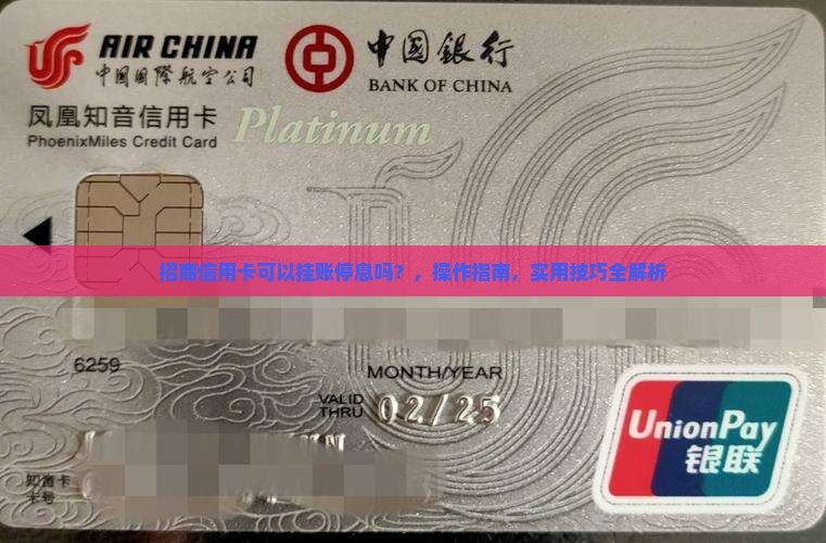 招商信用卡可以挂账停息吗怎么操作