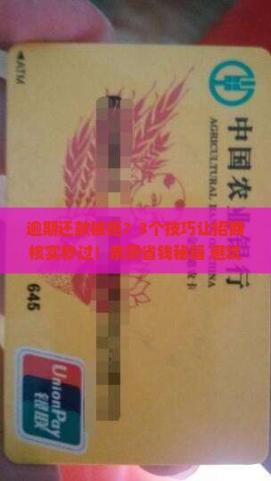 招商逾期协商还款核实成功技巧详解