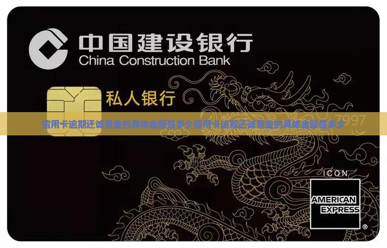 信用卡逾期还诚意金的具体金额是多少