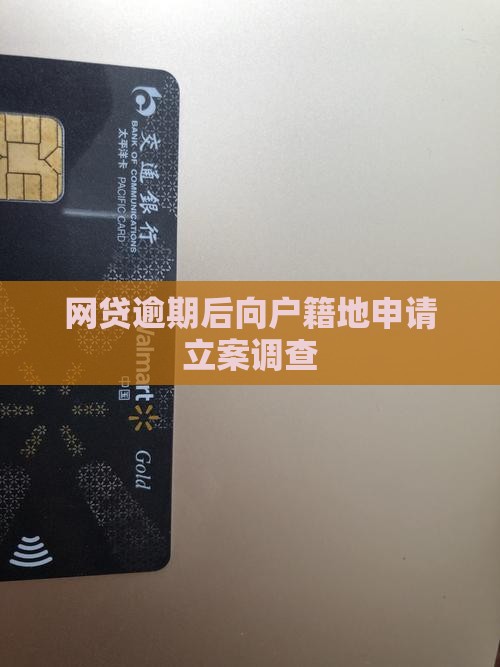 网贷逾期后向户籍地申请立案调查