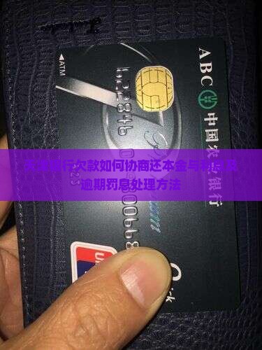 天津银行欠款如何协商还本金与利息及逾期罚息处理方法
