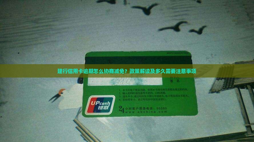 建行信用卡逾期怎么协商减免？政策解读及多久需要注意事项
