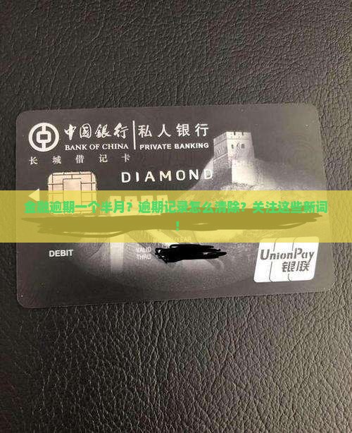 金融逾期一个半月？逾期记录怎么清除？关注这些新词！