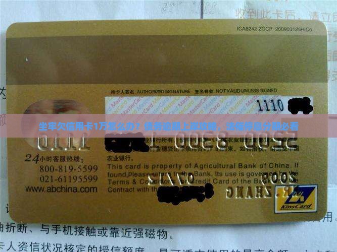 坐牢欠信用卡1万怎么办？债务逾期上岸攻略，法催停息分期必看