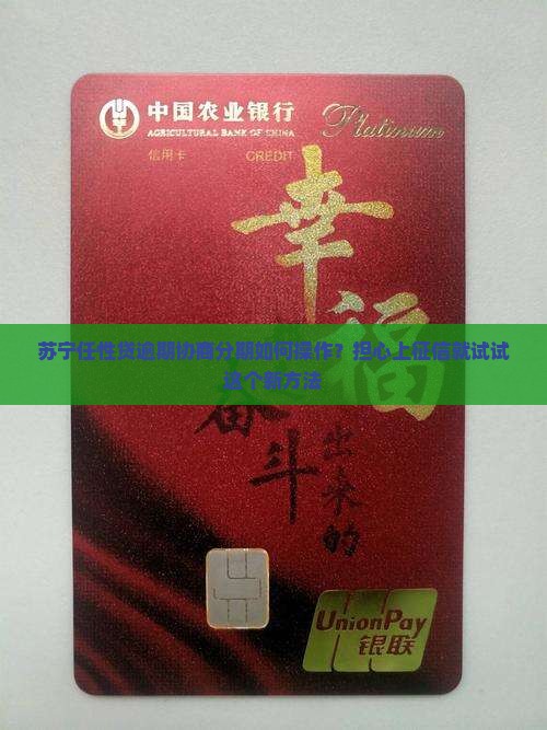 苏宁任性贷逾期协商分期如何操作？担心上征信就试试这个新方法