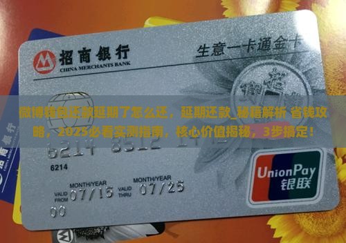 微博钱包还款延期了怎么还