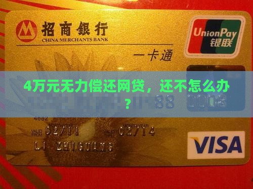 4万元无力偿还网贷怎么办 4万元无力偿还网贷怎么办