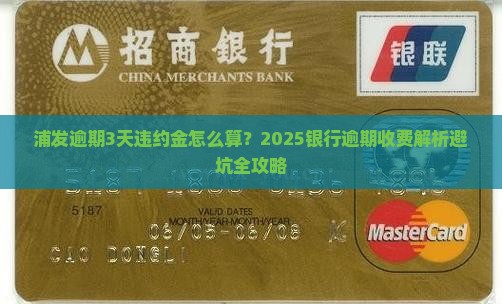 浦发逾期3天违约金怎么算