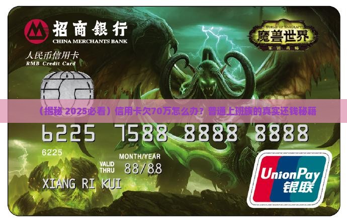 信用卡欠款70万案例如何处理