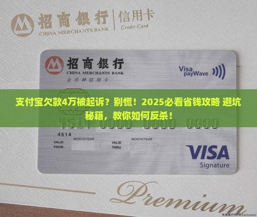 支付宝欠款40000起诉如何处理