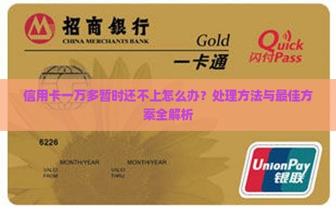 信用卡一万多暂时还不上怎么办处理方式