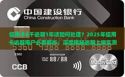 信用卡8千逾期1年该如何处理
