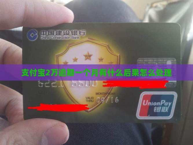 支付宝2万逾期一个月有什么后果怎么处理