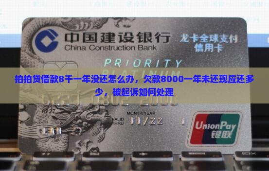 拍拍贷借款8千一年没还怎么办