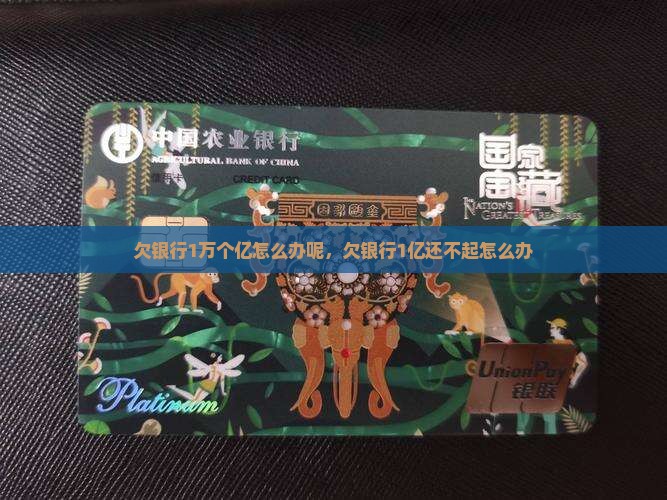 欠银行1万个亿怎么办呢