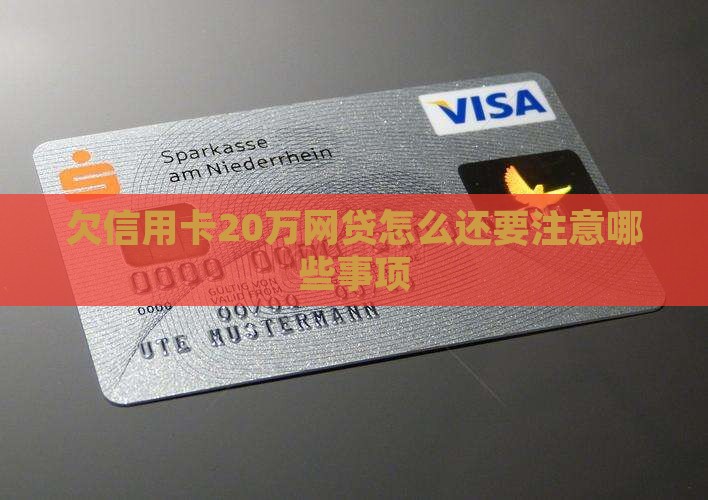 欠信用卡20万网贷怎么还要注意哪些事项